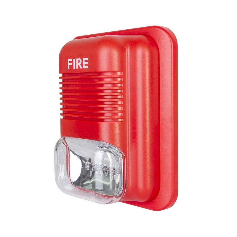 Tokatuker Fire Alarm Siren Security Horn Buzzer DC12V-24V Sound and Light Fire Warning Strobe Siren for Single Action Manual Pull Station or Alarm System - Image 4